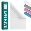 Non-slip bath mat for seniors with 200 suction cups - extra large machine washable