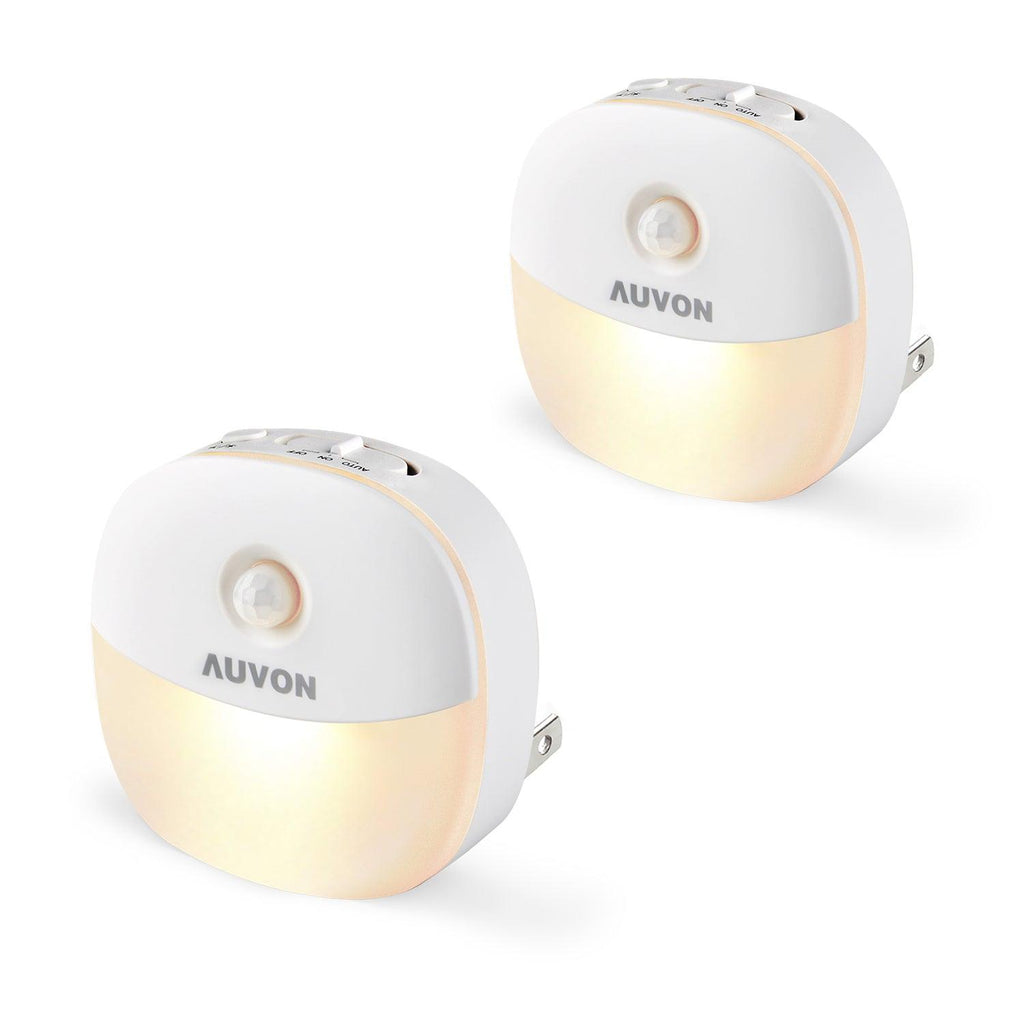 Motion sensor night light for elderly - automatic on off rechargeable 4 pack